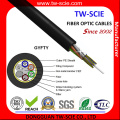 24, 48 Core GYFTY Cable de fibra monomodo no metálico